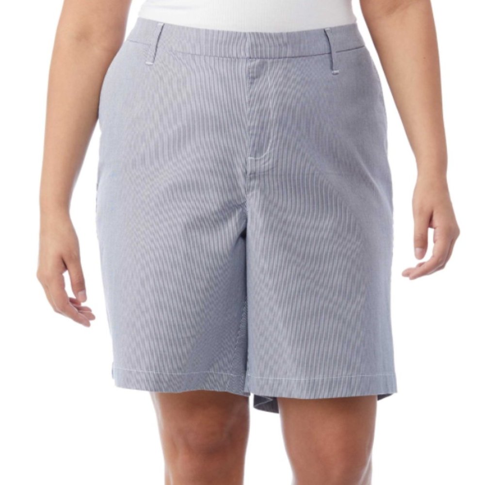 Tommy Hilfiger Plus Size Chino Stripe Shorts